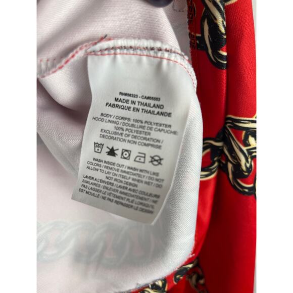 Nike Sportswear Icon Clash Womens Cropped Hoodie Loose Fit‎ Red Chain Size Small - Picture 10 of 10